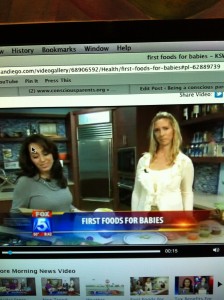 Fox 5 San Diego TV segment – #1 first baby food myth